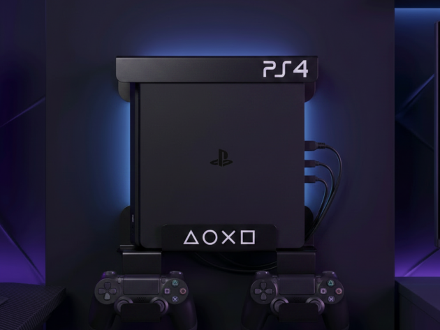 حامل PS4 جداري احترافي + حوامل اليدين 🎮